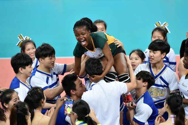 印度击败南非队取得排球胜利